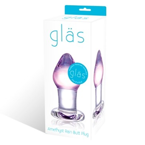 Glas Handblown Glass Butt Plug Amethyst  Feelmore