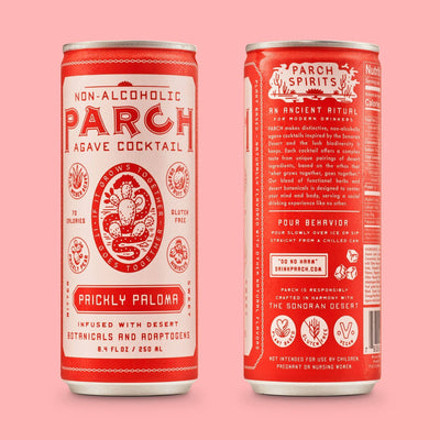 PARCH Prickly Paloma Non-Alc Agave Cocktail - 24 Cans