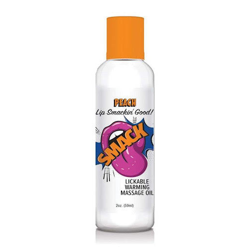 Smack Warming Massage Oil - 2 oz Peach