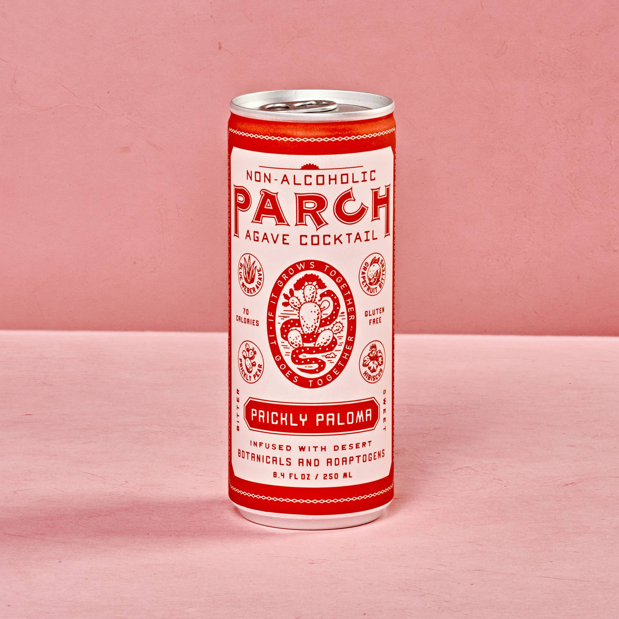PARCH Prickly Paloma Non-Alc Agave Cocktail - 24 Cans