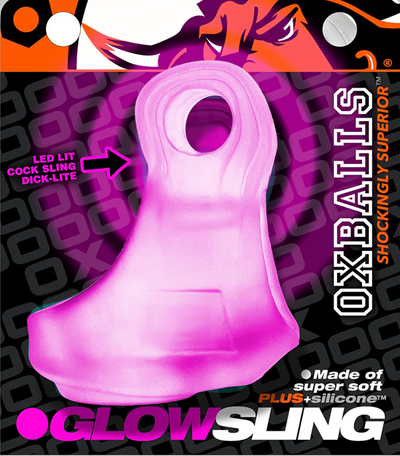 OxBalls Glowsling Cocksling Led Pink Ice