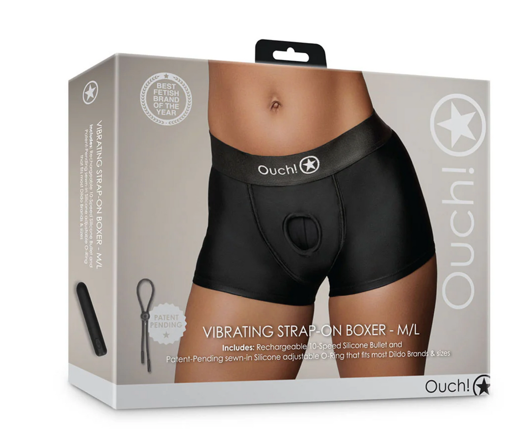 Ouch! Vibrating Strap-on Boxer Feelmore Ouch! Vibrating Strap-on Boxer Feelmore