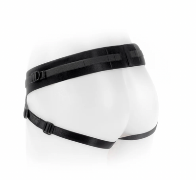 SpareParts Joque Cover Double Strap Jock Style Adjustable Cloth Strap-On Harness