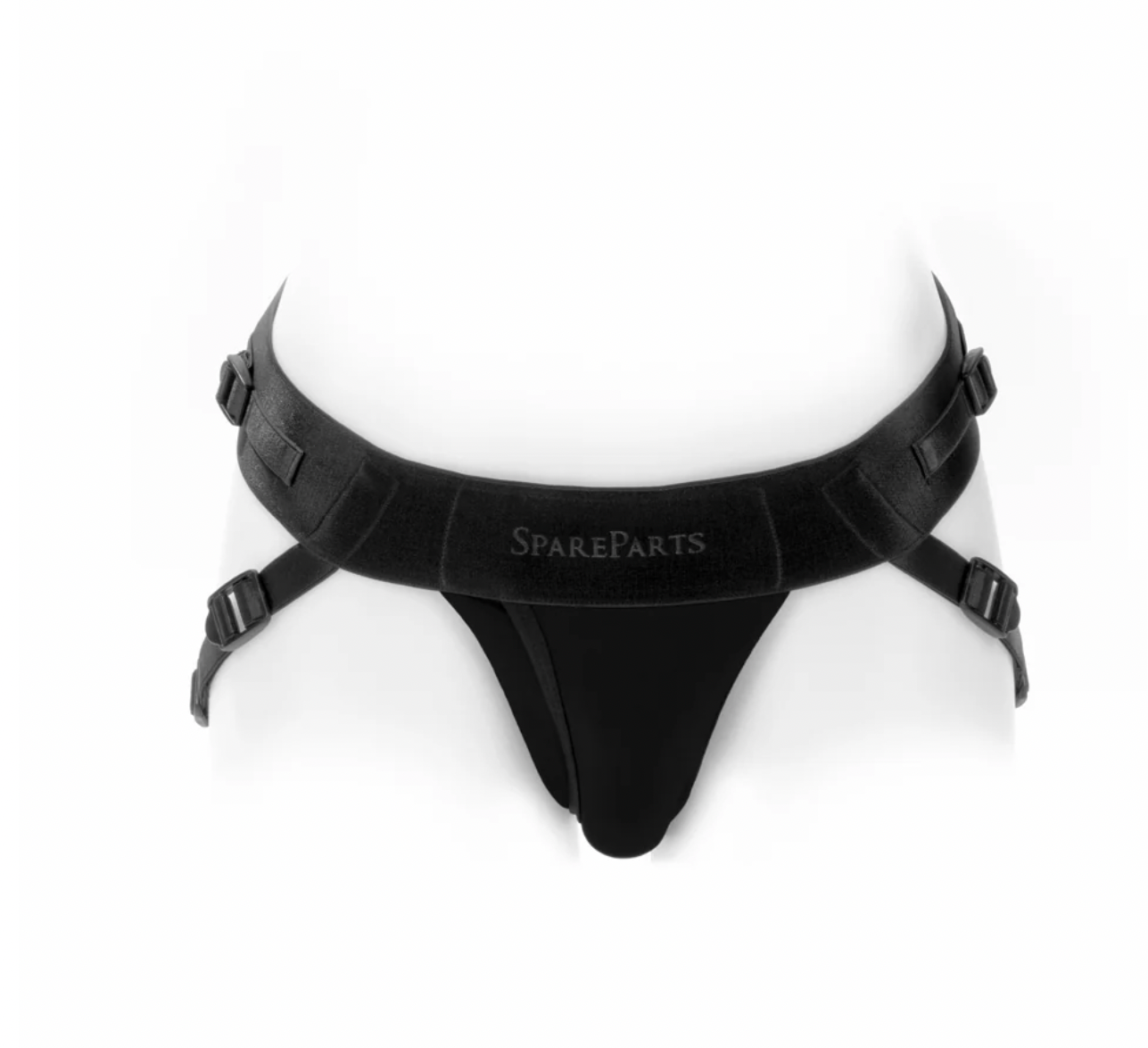 SpareParts Joque Cover Double Strap Jock Style Adjustable Cloth Strap-On Harness