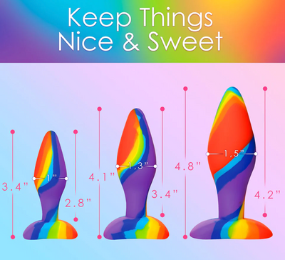Simply Sweet Rainbow Plug 3-Piece Set