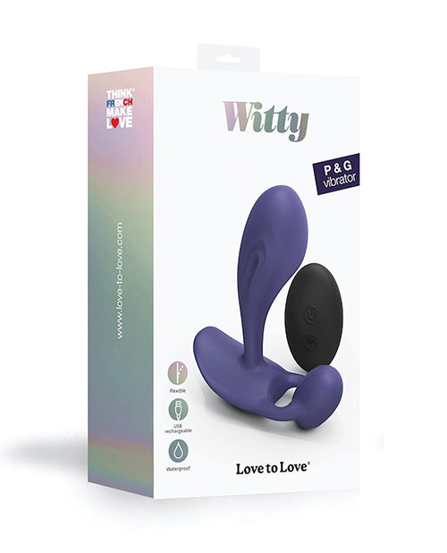 Witty Rechargeable Remote-Controlled Silicone P & G-spot