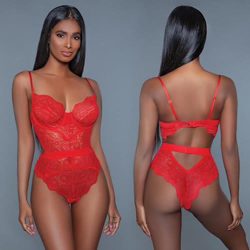 Bewicked Bettany Bodysuit Red XL