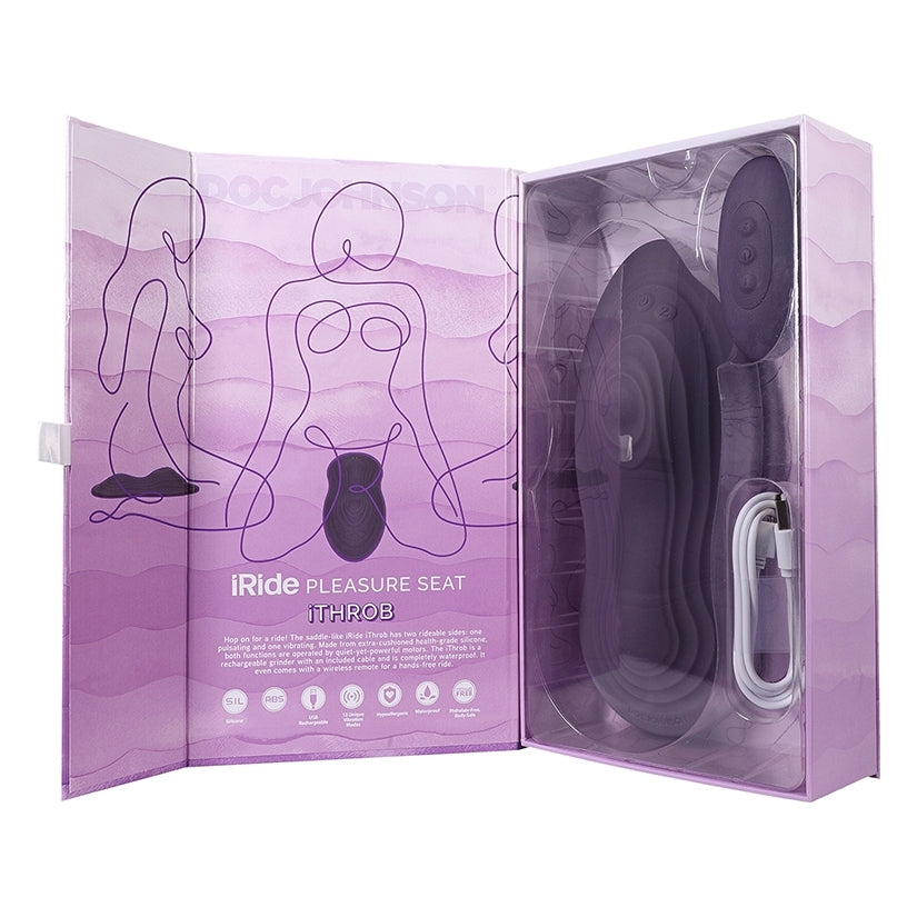 iRide Pleasure Seat Throb Rechargeable with Wireless Remote