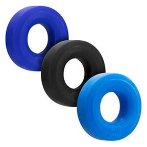 Hunkyjunk C-Ring 3 Pk - Blue / Multi