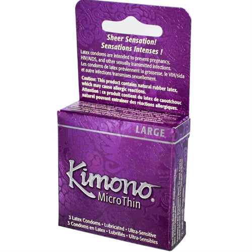 Kimono Micro Thin Lrg - 3pk