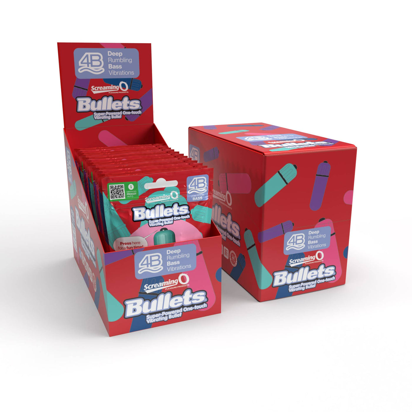 Screaming O 4B Bullet In Pop Box - Assorted Feelmore Screaming O 4B Bullet In Pop Box - Assorted Feelmore