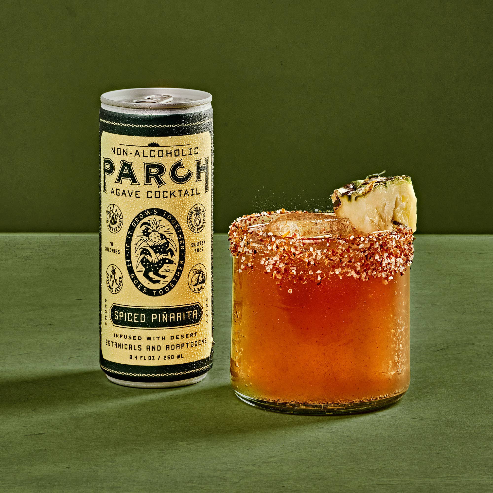 PARCH Spiced Piñarita Non-Alc Agave Cocktail - 24 Cans