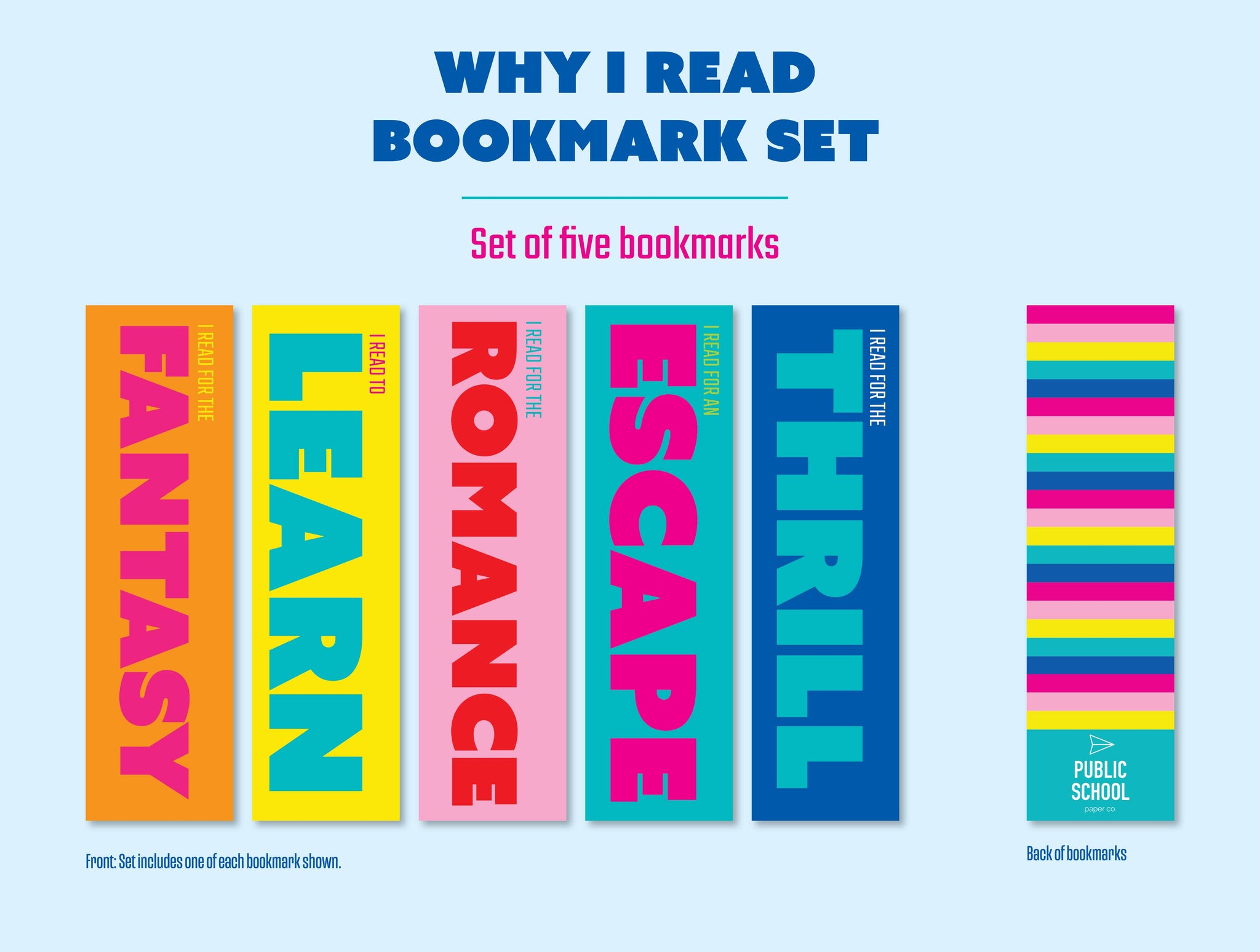 Why I Read Bookmark Set