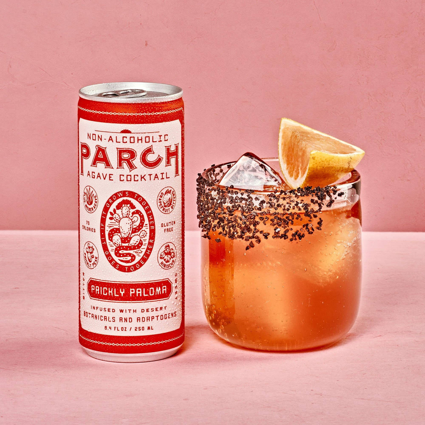 PARCH Prickly Paloma Non-Alc Agave Cocktail - 24 Cans