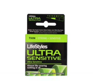 Lifestyles Ultra Sensitive - 3 pk