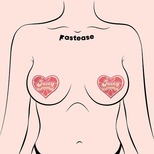 Pastease Nipple Covers Retro Juicy Heart